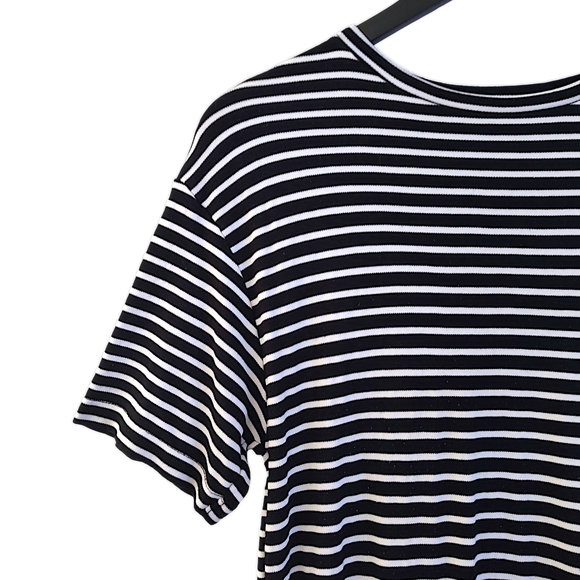 Zara Black and White Casual Maxi Shirt Dress Womens Size Small - Picture 3 of 7